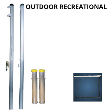 Recreational Outdoor Volleyball System (with net)